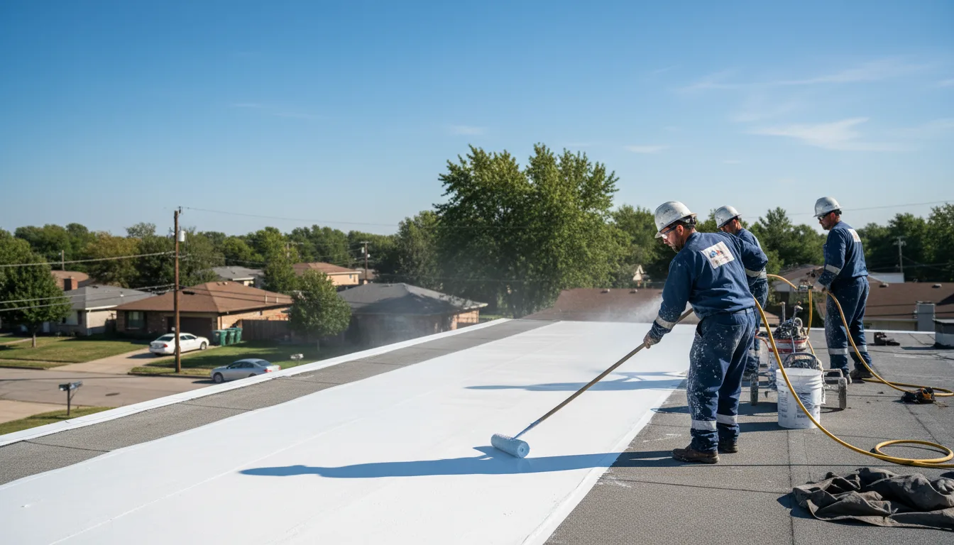 Commercial roof coating in Gilbertsville, PA near me